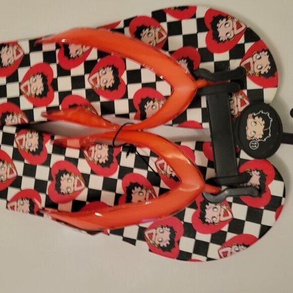 BRAND NEW BETTY BOOP WOMEN'S FLIP FLOP THONG SANDAL - Picture 3 of 15